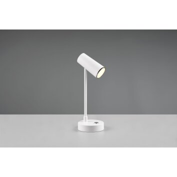 Lampe de table Reality Lenny LED Blanc, 1 lumière