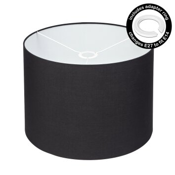 Abat-jour en tissu Bassagoda pièce de rechange, Abat-jour Noir, Blanc Abat-jour en tissu Bassagoda pièce de rechange, Abat-jour Noir, Blanc