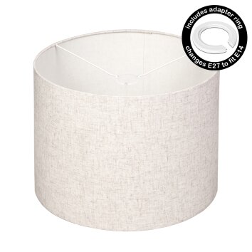 Abat-jour en tissu Bassagoda pièce de rechange, Abat-jour beige Abat-jour en tissu Bassagoda pièce de rechange, Abat-jour beige