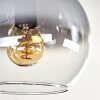 Koyoto Plafonnier, Boule lumineuse 45 cm Clair, Fumé, 5 lumières
