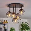 Koyoto Plafonnier, Boule lumineuse 45 cm Clair, Fumé, 5 lumières