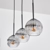 Koyoto Suspension, Boule lumineuse, Suspension Clair, Fumé, 3 lumières