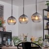 Koyoto Suspension, Boule lumineuse, Suspension Clair, Fumé, 3 lumières