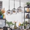 Koyoto Suspension, Boule lumineuse, Suspension Clair, Fumé, 3 lumières