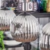 Ripoll Suspension, Boule lumineuse, Suspension Chrome, Fumé, 3 lumières