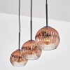 Ripoll Suspension, Boule lumineuse, Suspension Clair, Cuivré, 3 lumières