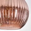Koyoto Suspension, Boule lumineuse, Suspension, Suspension grappe Bleu, Vert, Cuivré, 3 lumières