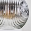 Ripoll Suspension, Boule lumineuse, Suspension, Suspension grappe Ambre, Clair, Fumé, 3 lumières