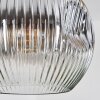 Ripoll Suspension, Boule lumineuse, Suspension, Suspension grappe Ambre, Clair, Fumé, 3 lumières