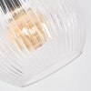 Koyoto Lampadaire Chrome, Noir, 1 lumière