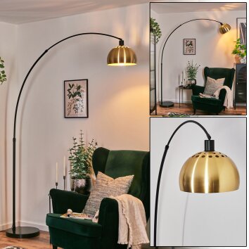 Baloca Lampadaire, Lampadaires arc Noir, 1 lumière
