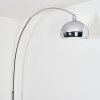 Baloca Lampadaire Chrome, Noir, 1 lumière
