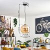 Koyoto Suspension, Boule lumineuse, Suspension Or, Noir, 1 lumière