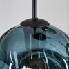 Ripoll Suspension, Boule lumineuse, Suspension grappe Bleu, Or, Vert, Cuivré, 4 lumières