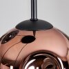 Ripoll Suspension, Boule lumineuse, Suspension grappe Bleu, Or, Vert, Cuivré, 4 lumières