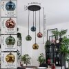 Ripoll Suspension, Boule lumineuse, Suspension grappe Bleu, Or, Vert, Cuivré, 4 lumières