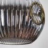 Ripoll Suspension, Boule lumineuse, Suspension grappe Ambre, Or, Cuivré, Fumé, 4 lumières