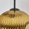 Ripoll Suspension, Boule lumineuse, Suspension grappe Ambre, Or, Cuivré, Fumé, 4 lumières