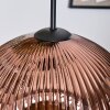 Ripoll Suspension, Boule lumineuse, Suspension grappe Ambre, Or, Cuivré, Fumé, 4 lumières