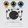 Ripoll Suspension, Boule lumineuse, Suspension grappe Bleu, Or, Vert, 3 lumières
