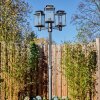 Tieva Réverbère, Eclairage de chemin Noir, Argenté, 3 lumières