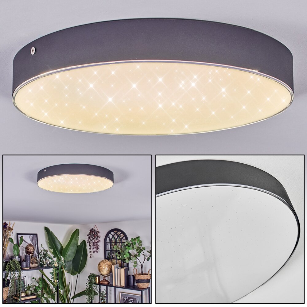 Elmar Plafonnier LED Noir, 1 lumière main product photo
