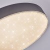 Elmar Plafonnier LED Noir, 1 lumière