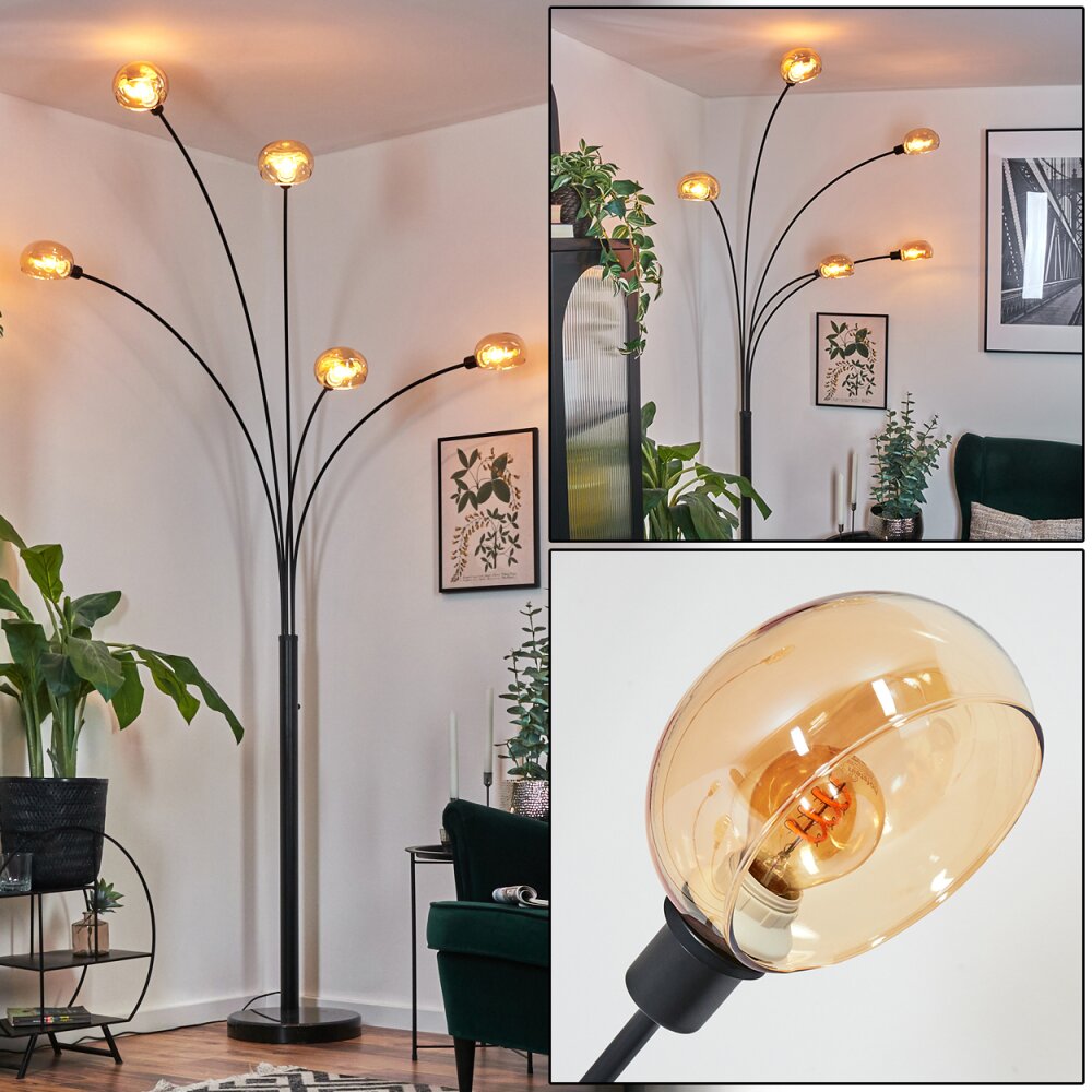Nikkala Lampadaire Noir, 5 lumières main product photo