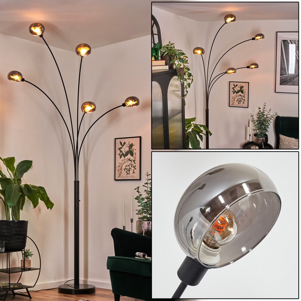 Nikkala Lampadaire Noir, 5 lumières main product photo