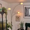 Nikkala Lampadaire Chrome, Blanc, 3 lumières