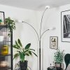 Nikkala Lampadaire Chrome, Blanc, 3 lumières