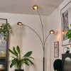 Nikkala Lampadaire Chrome, Blanc, 3 lumières