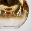 Ripoll Suspension, Boule lumineuse, Suspension grappe Chrome, Or, Clair, Cuivré, Fumé, 4 lumières