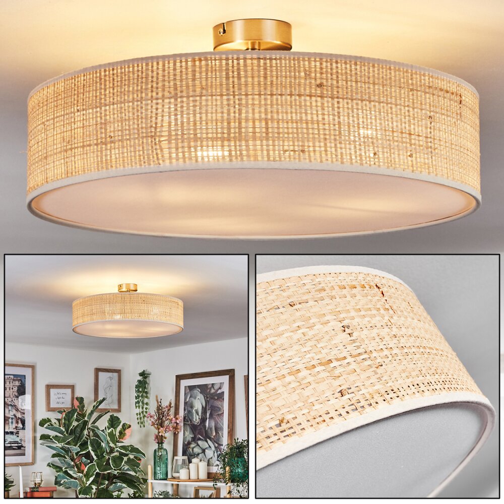 Foggia Plafonnier Nickel mat, 3 lumières main product photo