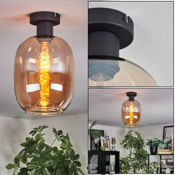 Apedo Plafonnier Ambre, 1 lumière