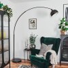 Baloca Lampadaire, Lampadaires arc Chrome, Noir, 1 lumière