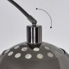 Baloca Lampadaire, Lampadaires arc Chrome, Noir, 1 lumière