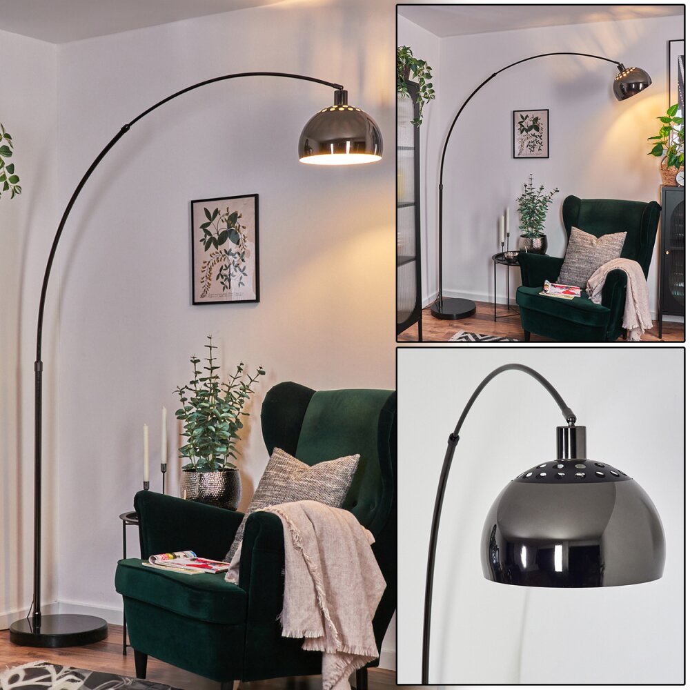 Baloca Lampadaire Chrome, Noir, 1 lumière main product photo
