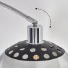 Baloca Lampadaire, Lampadaires arc Chrome, Noir, 1 lumière