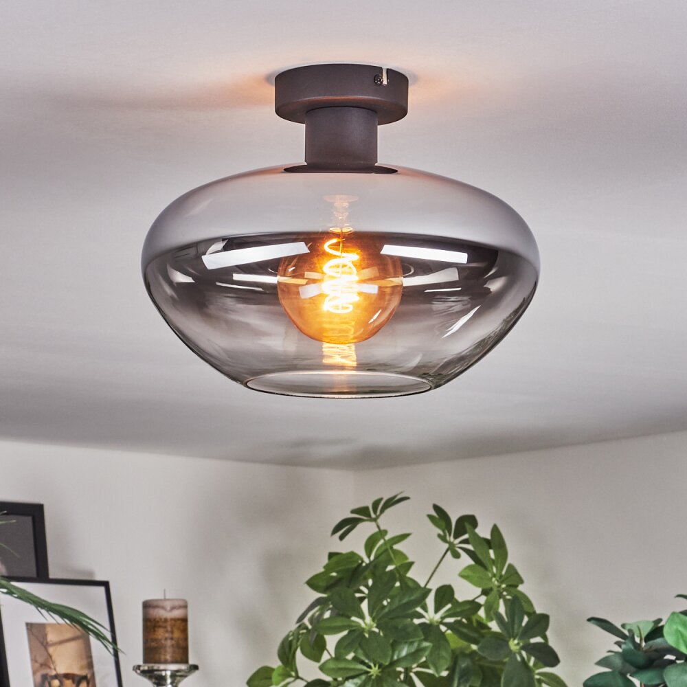 Mertola Plafonnier Clair, Fumé, 1 lumière