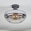 Mertola Plafonnier Clair, Fumé, 1 lumière