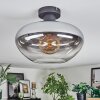 Mertola Plafonnier Clair, Fumé, 1 lumière