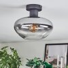 Mertola Plafonnier Clair, Fumé, 1 lumière