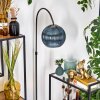 Koyoto Lampadaire, Lampadaires arc Chrome, Noir, 1 lumière