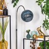 Koyoto Lampadaire, Lampadaires arc Chrome, Noir, 1 lumière
