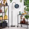 Koyoto Lampadaire, Lampadaires arc Chrome, Noir, 1 lumière