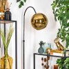 Koyoto Lampadaire Chrome, Noir, 1 lumière