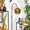 Koyoto Lampadaire Chrome, Noir, 1 lumière