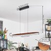 Fugelsta Suspension, Suspension LED Noir, 1 lumière