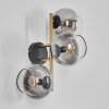 Koyoto Boule lumineuse, Applique murale Or, Noir, 3 lumières